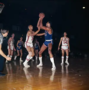 Wilt Chamberlain Handling the Basketball