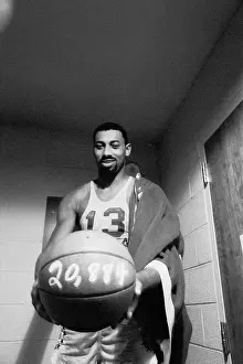 Scoring Prints: Wilt Chamberlain Holding Record Ball