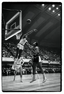 Wilt Chamberlain Knocks Away Shot
