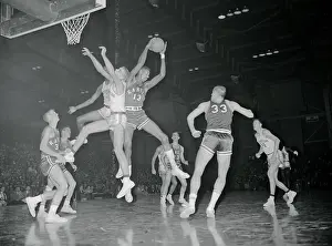 Evanston Prints: Wilt Chamberlain Leaping over Others
