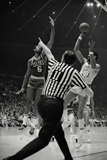 Inglewood Prints: Wilt Chamberlain Shooting Basketball
