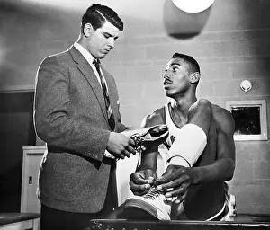 Lawrence Prints: Wilt Chamberlain Speaking With John Anderson