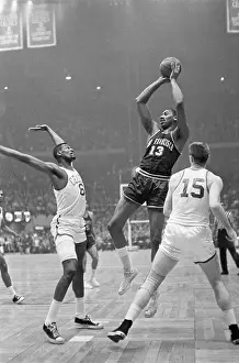 Bill Russell Prints: Wilt Chamberlain Taking Jump Shot