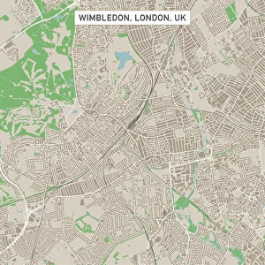 London Gallery: Wimbledon London UK City Street Map