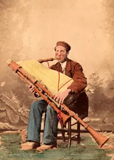 Landscape Male Musical Prints: Wind Bagpipes