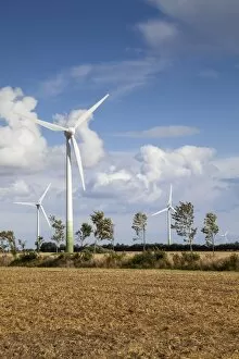 Images Dated 13th August 2013: Wind turbines, Fehmarn island, Schleswig-Holstein, Germany