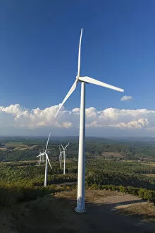 Wind turbines, International Appalachian Trail, Mars Hill, Aroostook County, Maine, USA