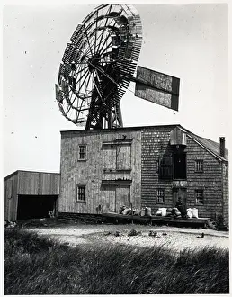 Windmill Prints: Windmill on Top of Old Factory