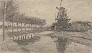 Van 1853 1890 Prints: Windmill De Oranjeboom