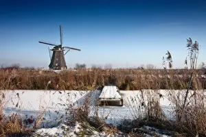 Traditional Windmill Prints: Windmills at winter