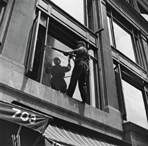 Huty25025 Prints: Window Washer