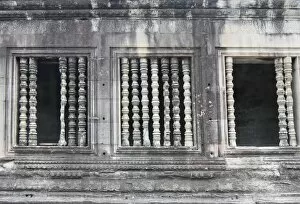 Images Dated 7th January 2016: Windows at Angkor Wat temple Cambodia