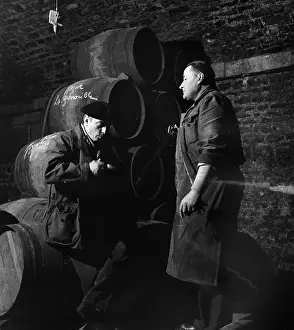 Brewing And Winemaking Prints: Wine Barrels