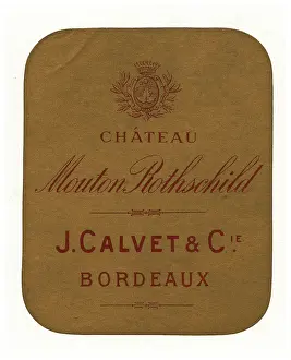 Anonymous Prints: Wine label Chateu Mouton Rothschild