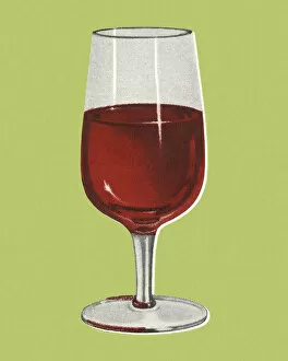 Images Dated 29th August 2013: Wineglass With Red Wine