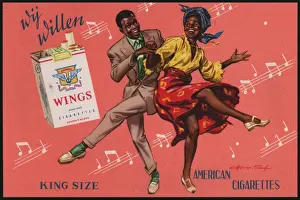 Cigarettes Prints: Wings Dancing Cigarettes Adv