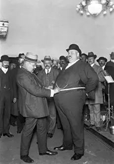 Competition Judge Prints: Winner Of Fat Man's Contest
