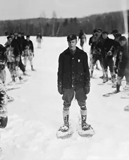 Snowshoeing Prints: Winner of the Snowshoe Race