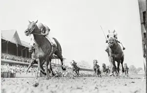 Louisville Prints: Winning Horse Racing Towards Finish Line