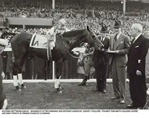 Jockey Prints: Winning Racehorse Seabiscuit