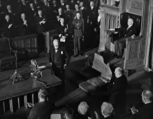 Ottawa Prints: Winston Churchill Addressing Joint Session