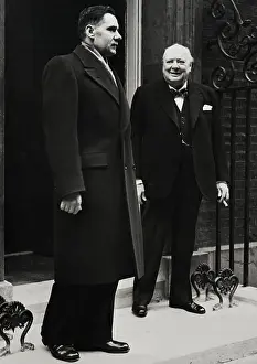 Government Minister Prints: Winston Churchill and Andrei Gromyko