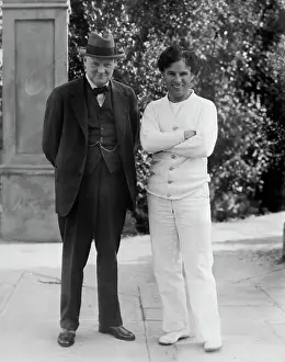 Winston Churchill And Carlie Chaplin