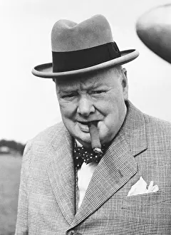 Cigar Prints: Winston Churchill with Cigar