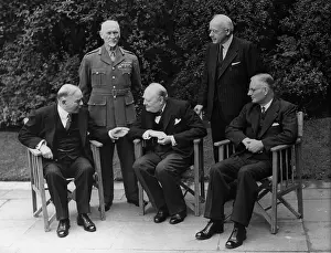 Winston Churchill Conferring with Heads of State