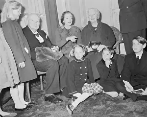Winston Churchill with Family