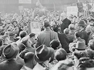 Winston Churchill Giving Election Speech