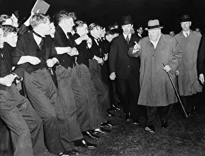 Harrow Prints: Winston Churchill Visiting His Old School