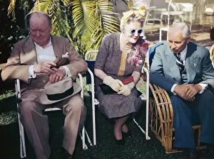 Winston Churchill and Wife with Frank Clark