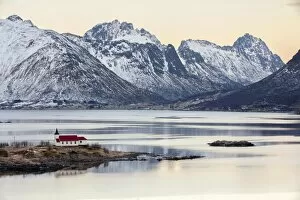 Images Dated 30th January 2012: Winter landscape at Austnesfjord, Lofoten, Norway