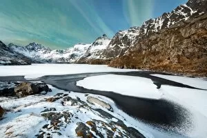 Images Dated 19th March 2016: Winter landscape on Lofoten Islands