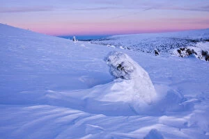 Lydie Gigerichova Landscapes Gallery: Winter morning on the Zlate Navrsi, Krkonose National Park, Giant Mountains National Park