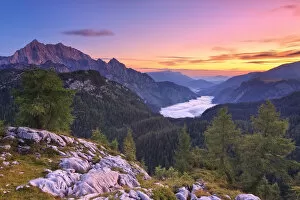 Images Dated 14th August 2011: Winter mountains at sunrise