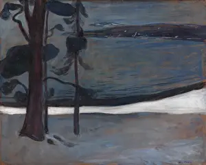 Prints of Winter in Nordstrand, 1900-1901. Found in the Collection of the Statens Museum for Kunst, Copenhagen. Creator: Munch; Edvard (1863-1944). (Photo by Fine Art Images/Heritage Images via Getty Images) Where emotion becomes image, and every image speaks a thousand whispers.: Winter In Nordstrand