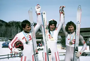 Winners Prints: Winter Olympics men's downhill 1980