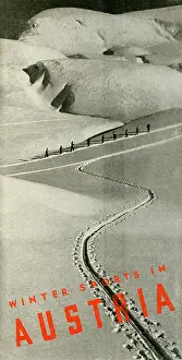 20th Century Style Prints: Winter Sports in Austria 1