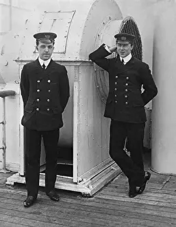 Prints of 1912: The two wireless operators from the RMS Olympic, who received a distress call from the Titanic in April 1912 A Visual Journey Through the Legacy of the World’s Most Infamous Ship: Wireless Operators