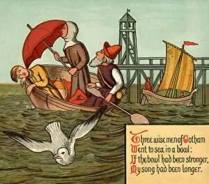 Seagull Gallery: Three Wise Men of Gotham - Victorian nursery rhyme illustration