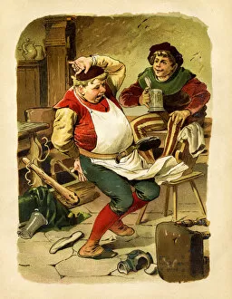 Images Dated 1st July 2017: Wishing Table Brothers Grimm Fairy Tales 1863