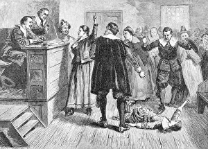 Salem Prints: Witchcraft at Salem Village Book Illustration