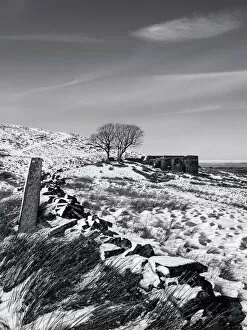 The Brontë Sisters (1818-1855) Collection: Top Withens in the Snow