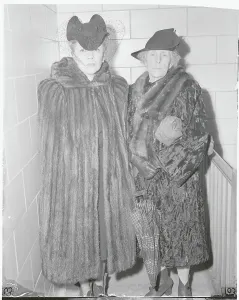 Burton Prints: Witnesses Lucille W. Burton and Elizabeth Black Posing