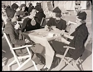 Pasadena Prints: Wives of Golf Stars Play Bridge at Club