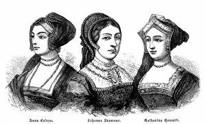 Images Dated 2nd December 2017: Three Wives Of Henry VIII