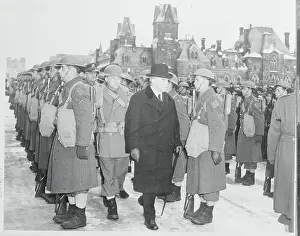 W.L. Mackenzie King Inspecting American Soldiers