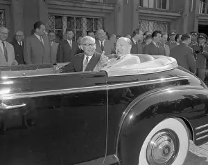 Wladyslaw Gomulka with Walter Ulbricht